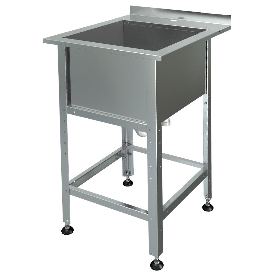 Ванна моечная с бортом МХМ МБ-1-0,3-0,53/0,53 (AISI 430, t=0,6)