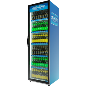 Шкаф холодильный Frigoglass Super 8 FFD (сер.корпус,бел.кабинет,сер.рамка дв.,2Led,6полок,6ЦД,премиум дв.)