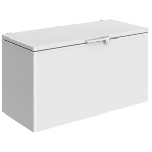 Ларь морозильный с глухой крышкой CRYSPI CF400S нерж. 1 корзина