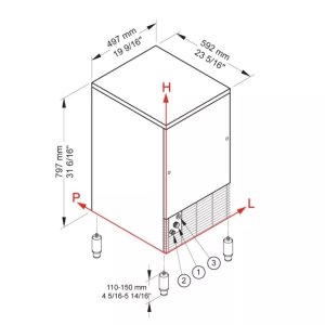Льдогенератор Brema CB 425A HC (кубики) - Изображение 4