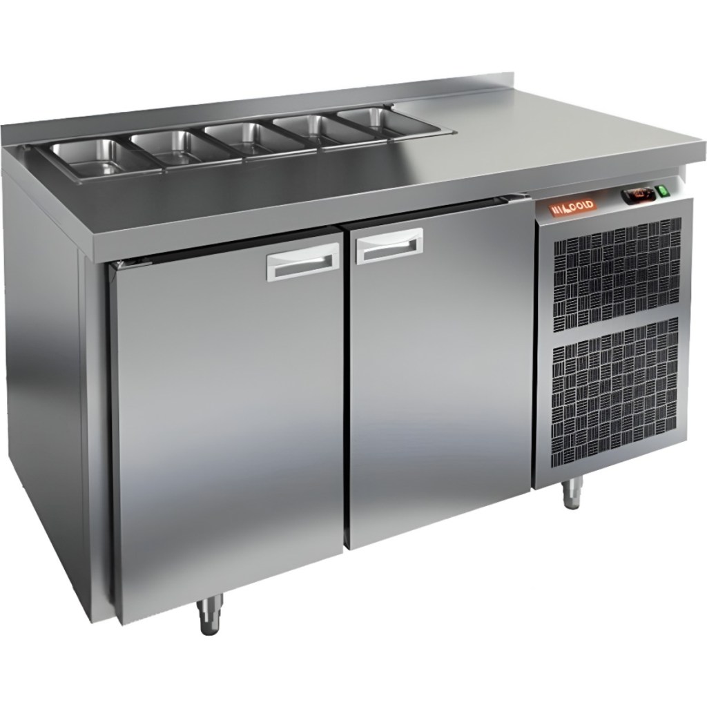 Стол холодильный для салатов HiCold SL2-11SN (1/6) без крышки