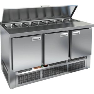 Стол холодильный для салатов HiCold SLE1-111SN (1/3)