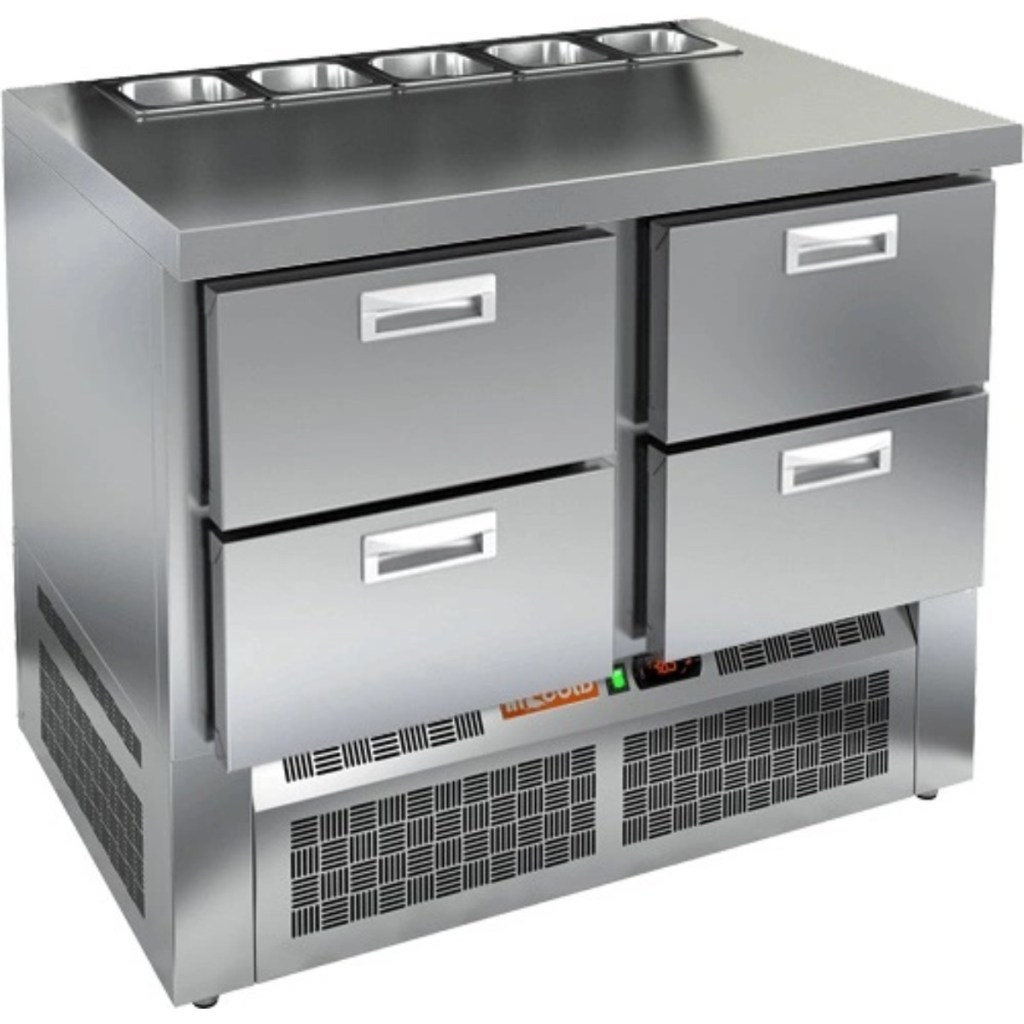 Стол холодильный для салатов HiCold SLE2-22GN (1/6) О без крышки