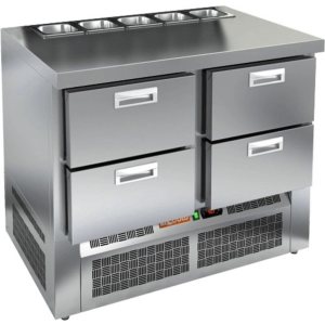 Стол холодильный для салатов HiCold SLE2-22GN (1/6) О без крышки