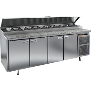 Стол холодильный для пиццы HiCold PZ2-1111GN (1/6) камень