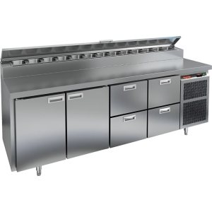 Стол холодильный для пиццы HiCold PZ2-1122GN (1/6)