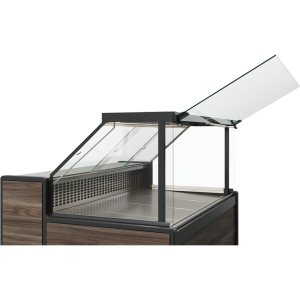 Витрина холодильная Carboma GC111 SM 0,94-1 (1008 Темный дуб) (газлифт, без боковин) - Изображение 2