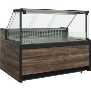 Витрина холодильная Carboma GC111 SV 0,94-1 (1008 Темный дуб) (без боковин)