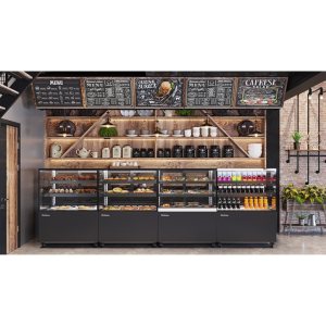 Витрина нейтральная Carboma KC78-110 N 1,5-1 (9005) - Изображение 6