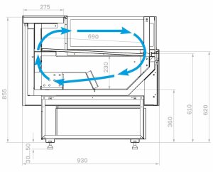 Витрина холодильная GC95 VM 1,8-2 открытая с боковинами (версия 2.0) (9006-9005) - Изображение 3