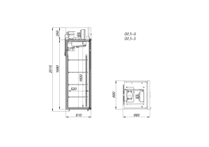 Шкаф холодильный среднетемпературный Arkto D0.7-G - Изображение 2