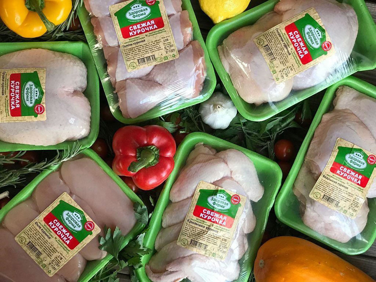 «Здоровая Ферма» произвела более 107 тыс. тонн мяса птицы в 2018 году
