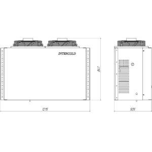 Сплит-система холодильная среднетемпературная Intercold MCM 471 PR FT (опция -30° С) - Изображение 3